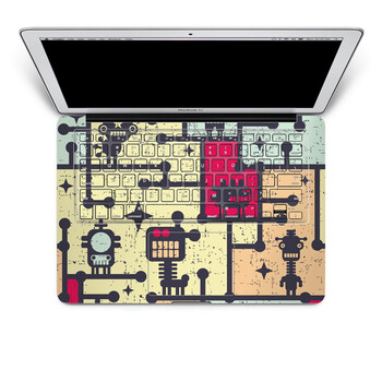 SkinAT 苹果笔记本MacBook手托保护贴膜 含键盘 3M材料 机械联盟 Air 11