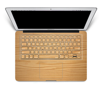 SkinAT 苹果笔记本MacBook手托保护贴膜 含键盘 3M材料 经典浅色木纹 Air 13 2011款