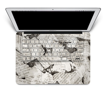 SkinAT MacBook手托保护贴膜 含键盘 凌乱的报纸 Pro 15 (Retina)