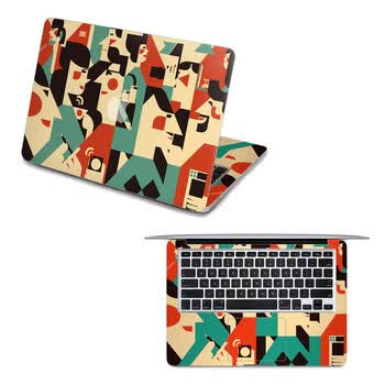 SkinAT 苹果笔记本MacBook全套保护贴膜 不含键盘 3M材料 默默相对 Pro 15 (Retina)
