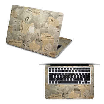 SkinAT 苹果笔记本MacBook全套保护贴膜 不含键盘 3M材料 老报纸 Pro 15 (Retina)