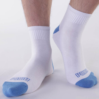 PUMA/彪马 男款短袜 男士绣花休闲袜 精梳棉袜子P14021 蓝色 25-27cm