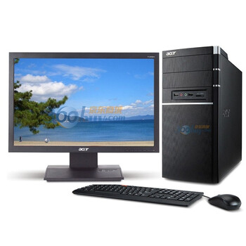 宏碁(Acer)AM3860台式电脑(G540 2G 500G DVD 读卡器 USB键鼠 Linux)