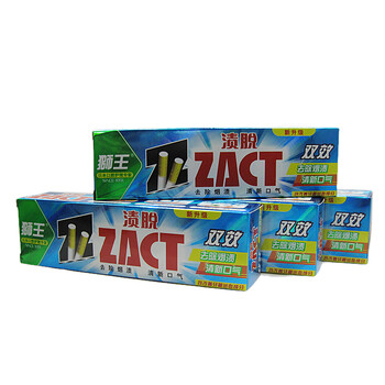 狮王ZACT渍脱双效牙膏 90g(6支装）