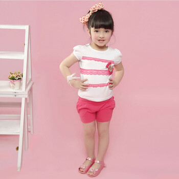 Dr.Frog 2012新款夏装小女童短袖T恤圆领衫DTA662143 白色 90