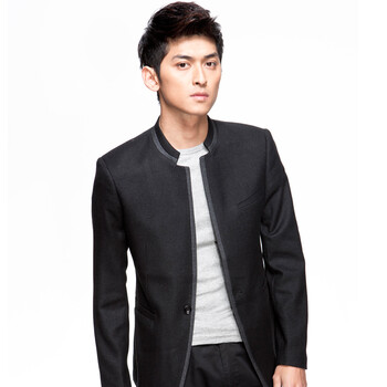 香港MSEK 2013秋装热卖新品男士西服立领中山装韩