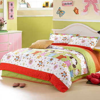 品诚家纺 全棉斜纹单品被套 1.5/1.8m 100%全棉 床上用品 好伙伴 200cm*230cm