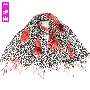 兰诗雨 围巾SBKD150032 红色 均码
