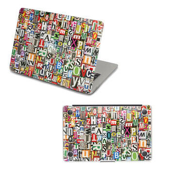 SkinAT 苹果笔记本MacBook外壳及底部保护贴膜 3M材料 混乱字母 Air 11
