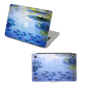 SkinAT 苹果笔记本MacBook外壳及底部保护贴膜 3M材料 睡莲 Pro 17