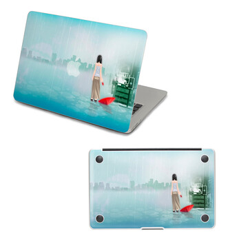 SkinAT MacBook外壳及底部保护贴膜 3M材料 巷口女孩 Pro 13
