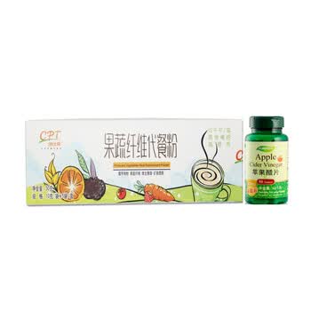 康比特果蔬纤维代餐粉高营养低热量代餐饱腹5袋装 送活力达苹果醋50粒体验装1瓶