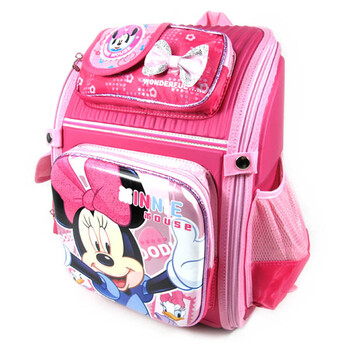 Disney/迪士尼 米奇小学生减负双肩书包 玫红