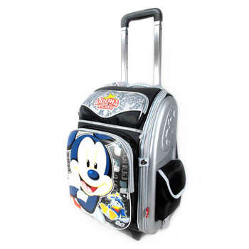 Disney/迪士尼 米奇米妮小学生太空减负拉杆书包 黑色