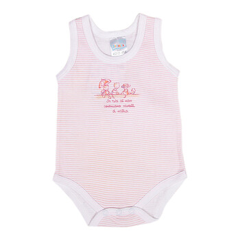 爱高玛 Acousma 2012新款婴儿连身衣 宝宝背心三角爬服 B4014 浅粉红 80码