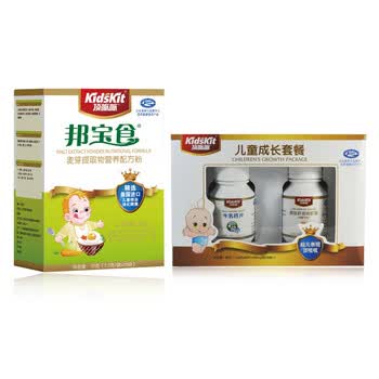 汤臣倍健 顶呱呱邦宝食+儿童成长套餐（鳕鱼肝油+牛乳钙片） 送牛乳钙粉5袋