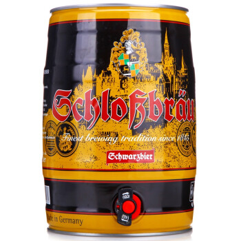 德国 Schlossbrau皇家古堡黑啤酒5L