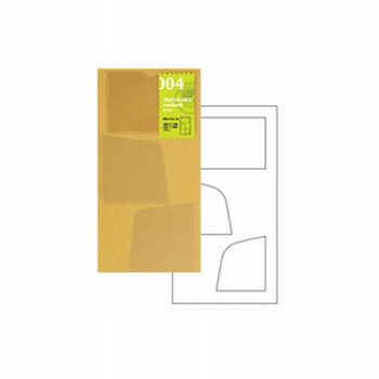 日本Midori TRAVELER'S notebook 3格收纳小口袋贴 标准型004