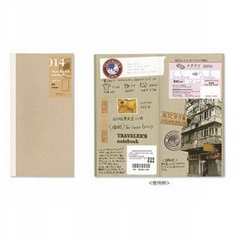 日本Midori TRAVELER'S notebook 牛皮纸内芯 |标准型014