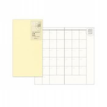 日本Midori Traveler's notebook 月历本内芯 |标准型017 14个月
