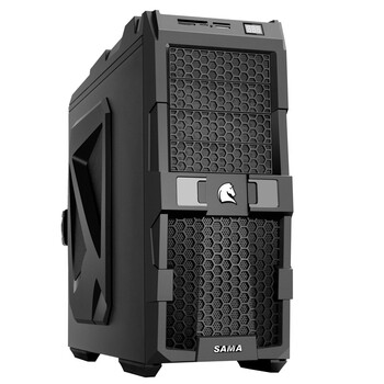先马（SAMA）枭龙2 机箱（USB3.0*2/风扇调速/0.8mm钢板/温度显示/多功能读卡器）