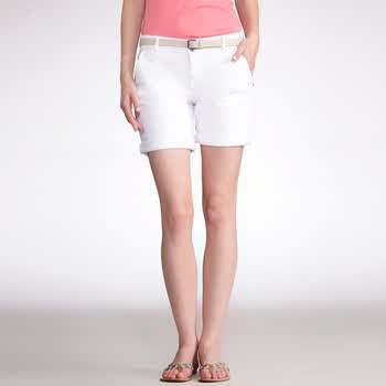 乐都特 Laredoute 女式休闲牛仔短裤 4色 YX030 白色 170/76A