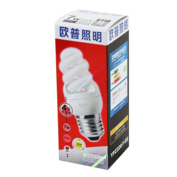 
                                        【京东超市】欧普照明节能灯全螺-7W-E27日光色5支装                