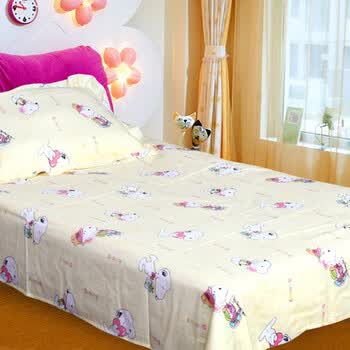 思侬家纺 全棉婴儿床单 纯棉幼儿园床单 卡通儿童床单 特价 多花色 史努比