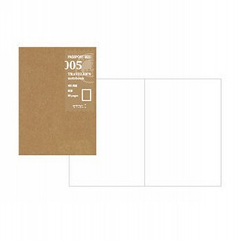 日本Midori Traveler's Notebook 护照型替芯005| 空白纸 64P