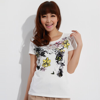 cherrykeke 2012夏装新款韩版修身打底衫短袖t恤 女装 SZ3070图片色 L