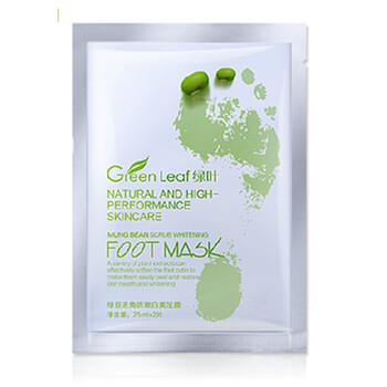 绿叶Green Leaf绿豆去角质嫩白美足膜25ml*2