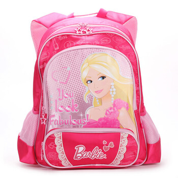 芭比/Barbie 粉红芭比儿童双肩背包 小学生减负书包 女孩多款 A款