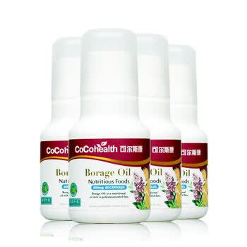 cocohealth可尔斯康琉璃苣油胶囊 600mg*60粒*4瓶 丰胸塑身买4赠1