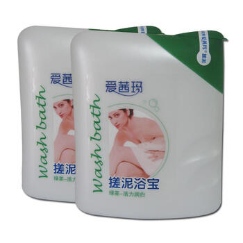 爱茜玛绿茶-活力润白搓泥浴宝200g（两瓶）