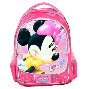 迪士尼/DISNEY 书包小学生书包 双肩背包 儿童书包　M0420 桃色