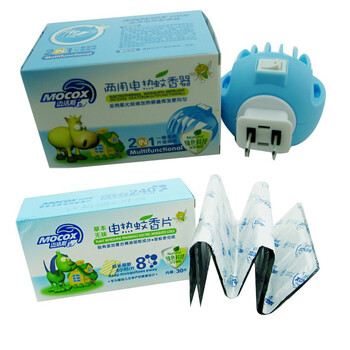 迈洁斯两用电热蚊香器+草本无味电热蚊香片30片8002+8004