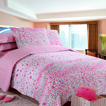 爱之语家纺全棉斜纹单品被套200*230cm多种款式可选 清色 200cmx230cm