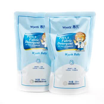 Wyeth 惠氏PH5.5衣物清洁剂(补充装)500ml/2袋 清洁用品