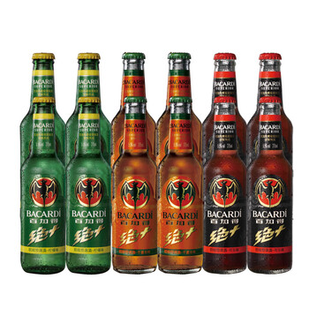 百加得绝+朗姆预调酒3种口味(12瓶装) 275ml*12
