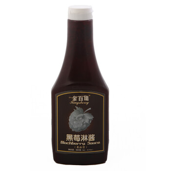 金百瑞 超值装 奥运专供 特级 黑莓 大果粒果酱/果浆/淋酱 645g大瓶 第三代黄金水果