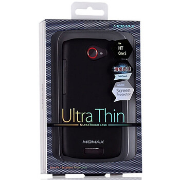 摩米士（MOMAX）HTC ONE S/Z520e滑感皮漆保护壳 黑色 附送摩米士原厂液晶保护膜