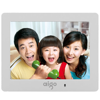 爱国者（aigo） DPF803 8英寸 数码相框 透光超薄6mm机身 白色