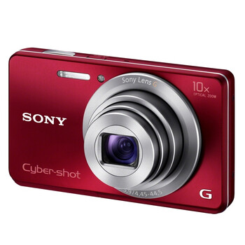 索尼（SONY） DSC-W690 数码相机 红色（1610万像素 3寸屏 10倍光变 25mm广角）