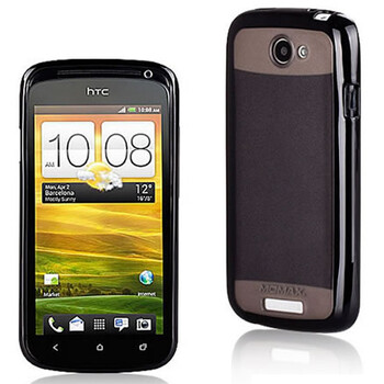 摩米士（MOMAX）HTC One S软硬双色套 实色黑边+透明黑底 适用于HTC One S/Z560e附送摩米士原厂液晶保护膜