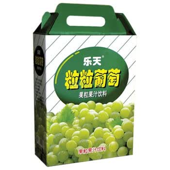 乐天粒粒葡萄果粒果汁饮料礼盒装1罐240ml*12罐