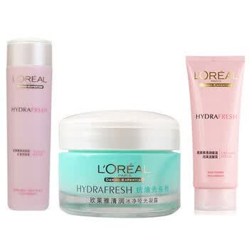 LOREAL PARIS欧莱雅 清润换季控油保湿套装 洁面膏+舒活液+凝露