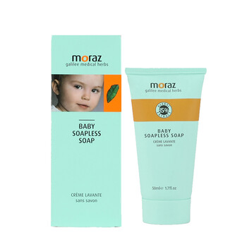 moraaz蔓丽芝纯天然植物婴幼儿无泡沫皂液沐浴露50ml 以色列进口