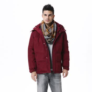 波司登羽绒服 男大众休闲短款外套 SR2107 A32(紫红) 190/104A(XXL)