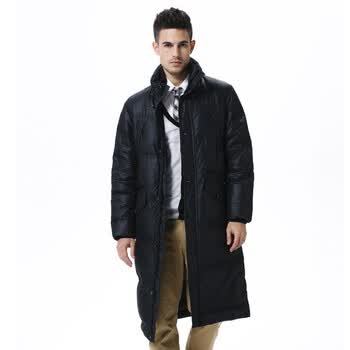 波司登羽绒服男时尚休闲大众长款 SR2291 56(黑色) 195/108A(XXXL)