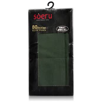 （日本）soeru经典纯色连裤袜80D(均码206）PK0060 39墨绿色